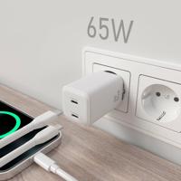 Oplader Aisens ASCH-65W2P039-W Wit 65 W (1 Stuks) - thumbnail