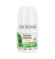 Douce Nature Deodorant roll on mint hervulbaar 50 Gram - thumbnail