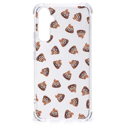 Doorzichtige Silicone Hoesje voor Samsung Galaxy A34 Poep Emojis Doorzichtige Silicone Hoesje voor Samsung Galaxy A34 Poep Emojis