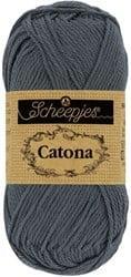 Scheepjes Catona 50g - 393 Charcoal - Haakgaren / Breigaren