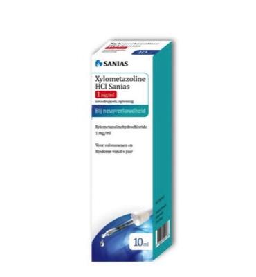 Sanias Xylometazoline HCI 1mg druppels 10 Milliliter