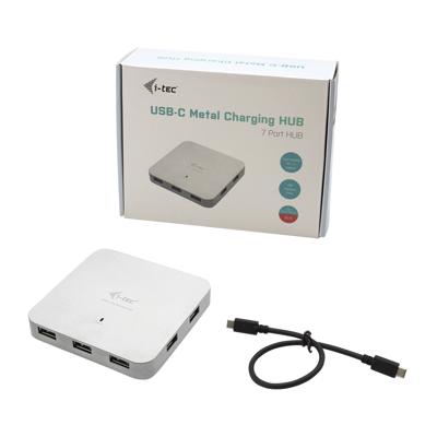 I-tec Metal C31HUBMETAL7 interface hub USB 3.2 Gen 1 (3.1 Gen 1) Type-C Wit
