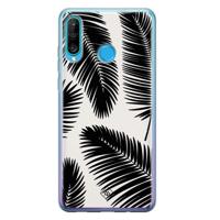 Huawei P30 Lite siliconen telefoonhoesje - Palm leaves silhouette - thumbnail