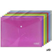 Documentenhouder Ingraf Plastic Multicolour Sluiting A4 (10 Stuks) - thumbnail