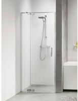 Douchedeur Sealskin Get Wet Custom Nisdeur Swingdeur Rechts 100x195cm Zilver Hoogglans Helder Glas - thumbnail