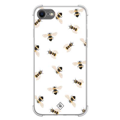 iPhone SE (2020/2022) / 8 / 7 shockproof hoesje - Bee happy