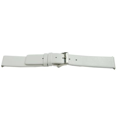 Horlogeband Universeel K510 Leder Wit 28mm