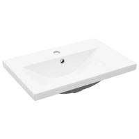 Wastafelkast met ingebouwde wasbak en kraan betongrijs - thumbnail