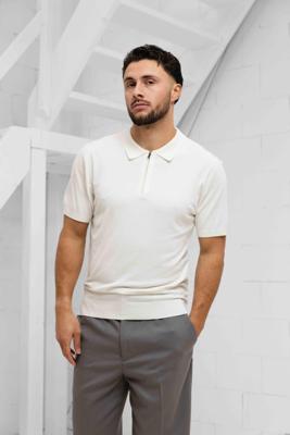 Pure Path Halfzip Polo Heren Wit - Maat XS - Kleur: Wit | Soccerfanshop