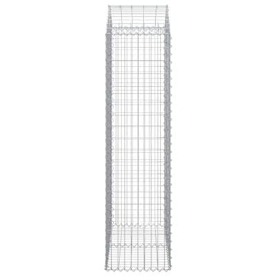 Schanskorf gewelfd 100x50x180/200 cm gegalvaniseerd ijzer