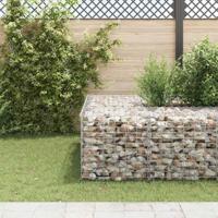 VidaXL Gabion plantenbak verhoogd kubus 60x60x60 cm staaldraad - thumbnail