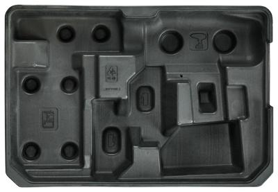 Makita Accessoires Kofferinzet/inlay aluminium koffer zwart boven - 837318-4