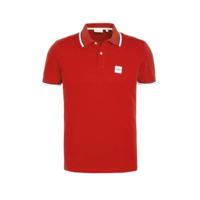 s.Oliver regular fit polo met contrastbies rood - thumbnail