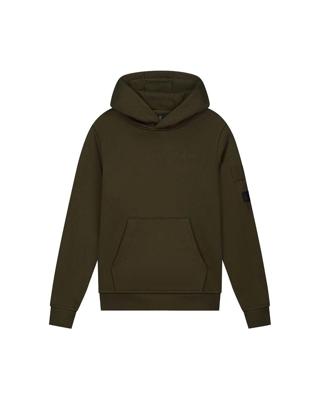 Malelions winter hoodie jongens - groen - nylon, zak