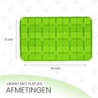 Eat Slow Live Longer Lick Mat Dimensions Flower Green - thumbnail