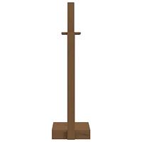 VidaXL Houtblokhouder 33,5x30x110 cm massief grenenhout honingbruin - thumbnail