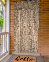 Vliegengordijn Kattenstaarten Taupe Beige Bruin - 100cm x 230cm - thumbnail