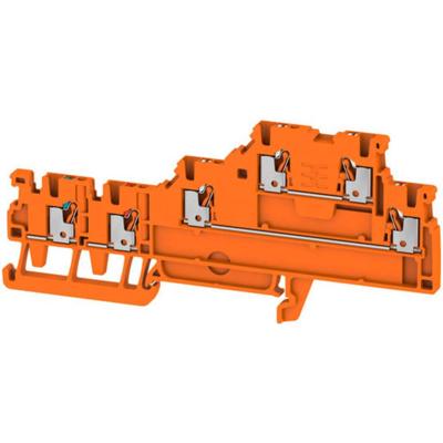 Weidmüller 2579620000 Doorgangsserieklem 3.50 mm Push-In-klem Oranje 100 stuk(s) Piece