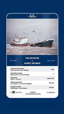 Heller 85604 VOLONTAIRE MARIE + MARIE JEANNE Twinset Bouwpakket Schaal 1:200 boot