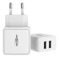 Ansmann HomeCharger HC212 USB-oplader 12 W 2x USB-A Wit Binnen - thumbnail