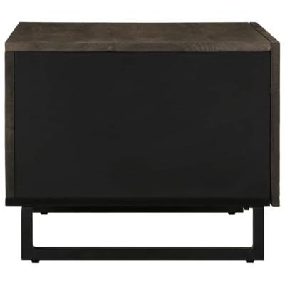 Salontafel 80x50x40 cm massief mangohout zwart