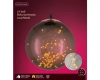 Lumineo micro led bal d25cm-110l grijs/klassiek warm - thumbnail