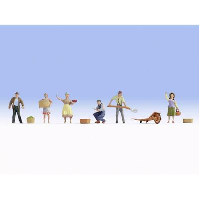 NOCH 15617 H0 Boeren figuren Geverfd, Staand NOCH 15617 H0 Boeren figuren Geverfd, Staand