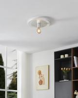 Eglo Unieke plafondlampPassano wit en zilver enkel - 97494 - thumbnail
