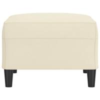 Voetenbank 70x55x41 cm kunstleer crmekleurig - thumbnail