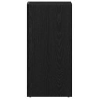 LP Opbergbox 71x34x36 cm spaanplaat zwart eikenkleurig - thumbnail