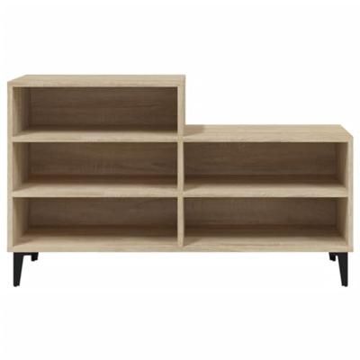 VidaXL Schoenenkast 102x36x60 cm bewerkt hout sonoma eikenkleurig VidaXL Schoenenkast 102x36x60 cm bewerkt hout sonoma eikenkleurig