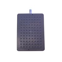 Hoofddouche voor Douchekolom Wiesbaden Huron 8x12 cm RVS - thumbnail