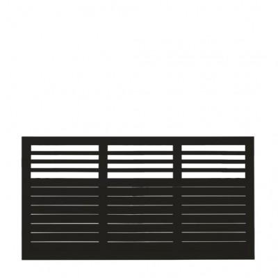 Zwart Houten Tuinscherm Decora 180 x 95 CM