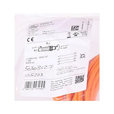 ifm Electronic EVT073 Verbindingskabel Aantal polen (sensoren): 4 Stekker, recht 10 m 1 stuk(s)
