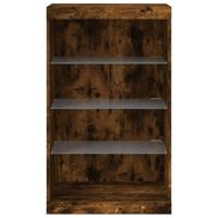 Dressoir met LED-verlichting 60,5x37x100 cm gerookt eikenkleur - thumbnail