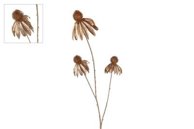 Kunstbloem "Echinacea" goud PE 82 cm