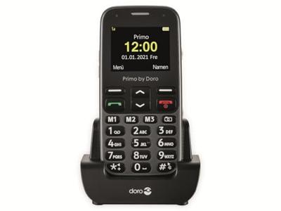 Primo by DORO 218 Senioren mobiele telefoon SOS-knop Zwart