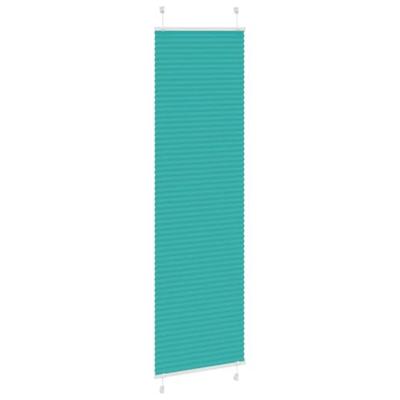 Pliss rolgordijn 65x200 cm stofbreedte 64,4 cm petrol groen