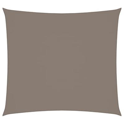 VidaXL Zonnescherm rechthoekig 2,5x3 m oxford stof taupe - thumbnail