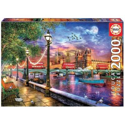 EDUCA - Puzzel - 2000 Londen bij zonsondergang