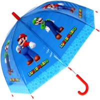 Super Mario Kinderparaplu 66 cm Blauw - thumbnail