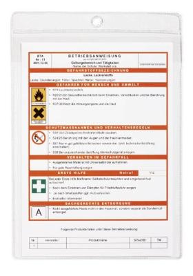Documenthoes durable a4 met ophangoog transparant