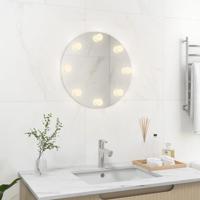 VidaXL Wandspiegel met led-lampen rond glas - thumbnail