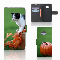 HTC U11 Life Telefoonhoesje met Pasjes Kitten - thumbnail