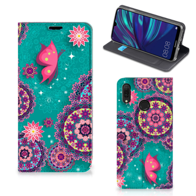 Huawei Y7 hoesje Y7 Pro (2019) | Bookcase | Cirkels en Vlinders