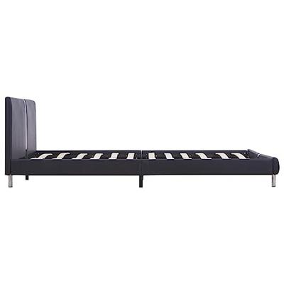 Bedframe kunstleer zwart 120x200 cm