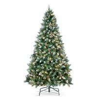 Kerstboom DKD Home Decor Groen Metaal Polyethyleen 90 x 90 x 180 cm 180 cm - thumbnail