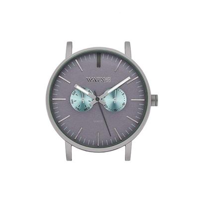 Horloge Uniseks Watx & Colors WXCA2734 Grijs Zilverkleurig (Ø 44 mm)
