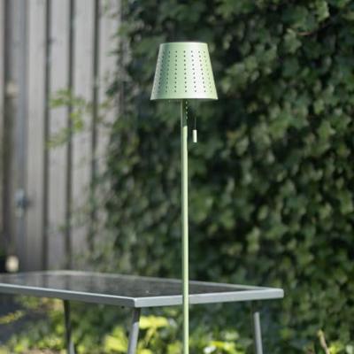 QAZQA Buiten vloerlamp groen incl. LED 3-staps dimbaar op solar - QAZQA Buiten vloerlamp groen incl. LED 3-staps dimbaar op solar -