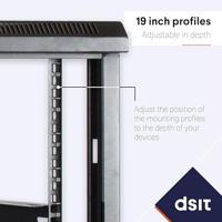 DSI 9U wandkast (kantelbaar) met glazen deur- DS6609-DOUBLE server rack - thumbnail